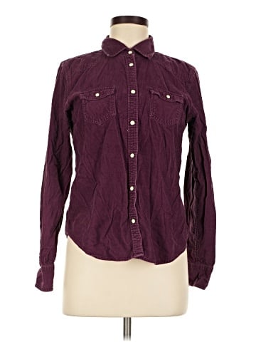 American Eagle Outfitters Long Sleeve Button-Down Shirt (view 1)
