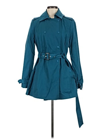 Black Rivet Trenchcoat (view 1)