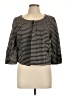 Ann Taylor LOFT Houndstooth Black Blazer Size L - photo 1
