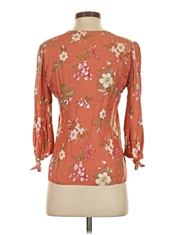 Rebecca Taylor 3/4 Sleeve Silk Top (view 2)