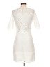 Maje 100% Polyester Chevron-herringbone Ivory Cocktail Dress Size Sm (1) - photo 2