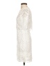 Maje 100% Polyester Chevron-herringbone Ivory Cocktail Dress Size Sm (1) - photo 5
