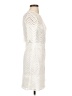Maje 100% Polyester Chevron-herringbone Ivory Cocktail Dress Size Sm (1) - photo 4