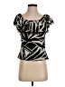 Cache 100% Polyester Black Short Sleeve Top Size 2 - photo 1