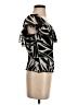 Cache 100% Polyester Black Short Sleeve Top Size 2 - photo 4