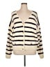 J.Crew Stripes Ivory Jacket Size XL - photo 1