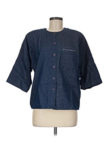 Chaus 3/4 Sleeve Button-Down Shirt (view 1)