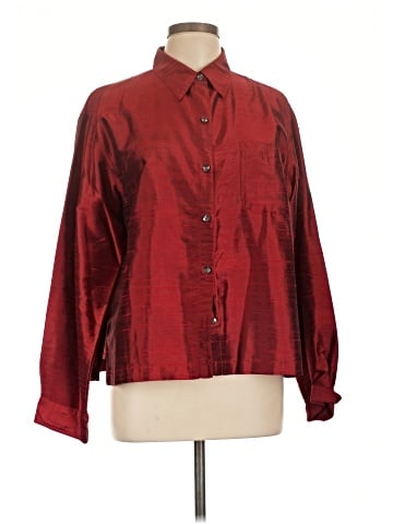 Chico's Design Long Sleeve Silk Top (view 1)