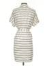 Ann Taylor 100% Polyester Stripes Ivory Casual Dress Size XS - photo 2