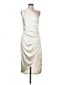 Elliatt 100% Polyester Metallic Ivory Cocktail Dress Size L - photo 1