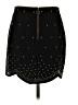 Free People 100% Leather Stars Black Leather Skirt Size 4 - photo 2