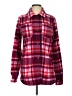 Lands' End 100% Polyester Plaid Burgundy Pullover Sweater Size S (tall) - photo 1