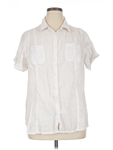 Just My Size Short Sleeve Button-Down Shirt (view 1)