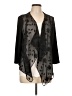Glamour 100% Polyester Black Kimono Size L - photo 1