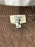 Cosmic Blue Love Brown Pullover Sweater Size M - photo 7