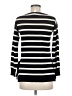 Blue Les Copains Stripes Black Pullover Sweater Size M - photo 2
