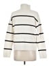 Ann Taylor Stripes Ivory Turtleneck Sweater Size M - photo 2