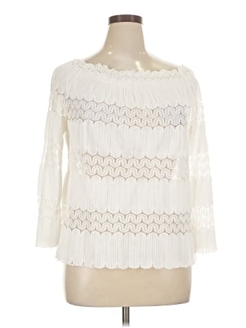 Say What? 3/4 Sleeve Blouse (view 1)