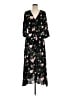 Unbranded 100% Rayon Floral Black Casual Dress Size M - photo 1