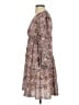 Max Studio 100% Polyester Paisley Purple Brown Casual Dress Size XS - photo 5
