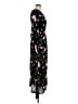 Unbranded 100% Rayon Floral Black Casual Dress Size M - photo 4