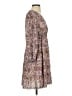 Max Studio 100% Polyester Paisley Purple Brown Casual Dress Size XS - photo 4