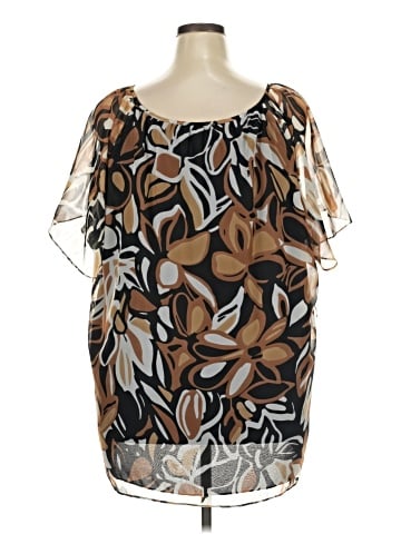 Briggs New York Short Sleeve Blouse (view 2)