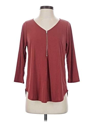 Green Envelope 3/4 Sleeve Top (view 1)