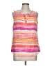 Fresh 100% Rayon Pink Sleeveless Blouse Size L - photo 1