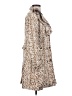 Adolfo Dominguez Animal Print Ivory Trenchcoat Size XS - photo 4