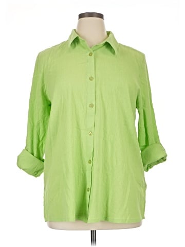 Appleseeds 3/4 Sleeve Button-Down Shirt (view 1)