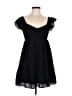 Thirty/Thirty 100% Polyester Solid Black Casual Dress Size L - photo 1