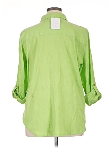 Appleseeds 3/4 Sleeve Button-Down Shirt (view 2)