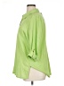 Appleseeds 100% Cotton Green 3/4 Sleeve Button-Down Shirt Size XL - photo 5