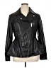 Guess 100% Polyurethane Black Faux Leather Jacket Size XL - photo 1