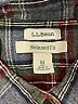 L.L.Bean 100% Cotton Plaid Gray Long Sleeve Button-Down Shirt Size M - photo 7