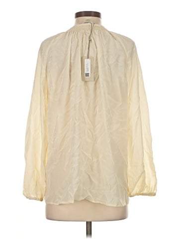 Tucker Long Sleeve Silk Top (view 2)