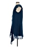 Parker 100% Polyester Solid Blue Cocktail Dress Size S - photo 5