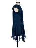 Parker 100% Polyester Solid Blue Cocktail Dress Size S - photo 4