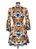 Sandro Print Tan Cocktail Dress Size M (estimated) - photo 2