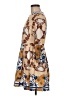 Sandro Print Tan Cocktail Dress Size M (estimated) - photo 5
