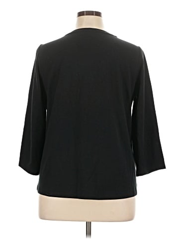LOGO by Lori Goldstein 3/4 Sleeve Top (view 2)
