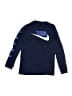 Nike 100% Cotton Blue Long Sleeve T-Shirt Size S (kids) - photo 2