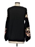 Unbranded Black Long Sleeve Blouse Size S - photo 2