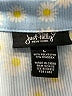 Just Polly Floral Blue Short Sleeve Blouse Size L - photo 7