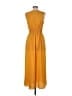 Monteau Solid Yellow Casual Dress Size M (petite) - photo 2