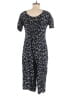 Darian 100% Rayon Hearts Black Jumpsuit Size 10 Petite - photo 2