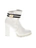 Just Fab White Ankle Boots Size 8 - photo 1