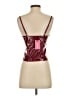 Edikted Burgundy Sleeveless Top Size S - photo 2