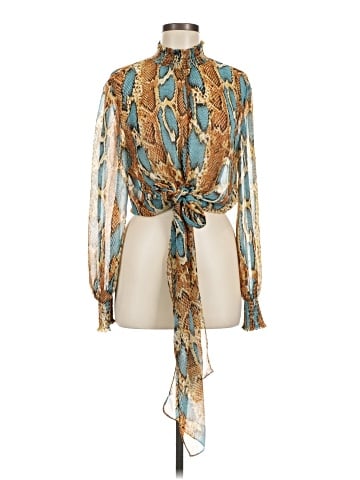 Olivaceous Long Sleeve Blouse (view 1)
